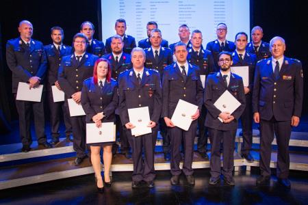 Slavnostna podelitev listin o napredovanju v čine gasilski častnik, višji gasilski častnik in visoki gasilski častnik (44)